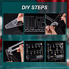 1 Set Transparent Acrylic Earring Display Stands EDIS-PH0001-24C-5