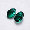 Spray Painted Imitation Jade Glass Charms GLAA-R211-05-J08-2