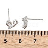 SHEGRACE Brass Micro Pave Cubic Zirconia Stud Earring XGRQ4N832-705P-3