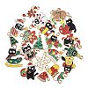 Christmas Alloy Enamel Pendants ENAM-G234-01A-2