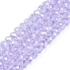 Electroplate Glass Beads Strands EGLA-A044-T4mm-B17-1