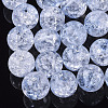 Transparent Crackle Acrylic Beads CACR-N002-01-1