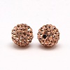 Polymer Clay Rhinestone Beads X-RB-A053-4mm-25-1