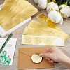 40 Sheets 4 Styles Plastic Self Adhesive Gold Foil Embossed Stickers DIY-CP0010-39-3