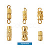 PandaHall Jewelry Brass Screw Clasps KK-PJ0001-03G-28