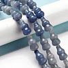 Dyed & Heated Natural Blue Aventurine Beads Strands G-P528-G03-01-2