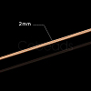 Half Round Brass Wire for Jewelry Making CWIR-WH0003-02G-3