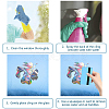 Waterproof PVC Laser No-Glue Stickers DIY-WH0321-49-3