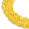 Baking Paint Imitation Jade Glass Round Bead Strands DGLA-Q021-8mm-30-4