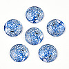 Half Round/Dome Tree Pattern Glass Flatback Cabochons for DIY Projects LS-GGLA-Q037-25mm-M28-11-1