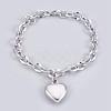 Tarnish Resistant 304 Stainless Steel Pendant Bracelets BJEW-P237-05P-1