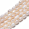Natural Cultured Freshwater Pearl Beads Strands X-PEAR-N012-05E-3