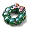 Christmas UV Plating Opaque Acrylic Beads AC-CBAC5B6-01C-2