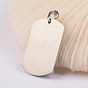 304 Stainless Steel Enamel Pendants STAS-O075-03AS-2