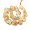 Natural Citrine Beads Strands G-R421-11-2