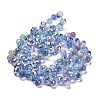Electroplate Glass Beads Strands EGLA-D030-17B-2
