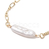 Natural Keshi Pearl Beads Slider Bracelets BJEW-JB13351-4