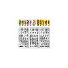Stainless Steel DIY Nail Art Templates MRMJ-WH0092-084-8