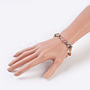 Natural Rutilated Quartz Stretch Bracelets X-BJEW-JB03681-05-3