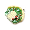 Christmas Opaque Resin Pendants CRES-D314-02P-02-2
