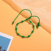 Cross Nylon Cord Braided Bead Bracelets WG2C716-14-1