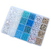 DIY 24 Style Acrylic & ABS Beads Jewelry Making Finding Kit DIY-NB0012-02D-3