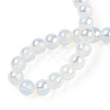 Electroplate Transparent Glass Beads Strands LS-GLAA-T032-T6mm-AB14-4
