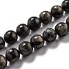 Natural Glaucophane Beads Strands G-O199-01D-1