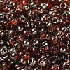 Transparent Inside Colours Glass Seed Beads SEED-H002-A-C205-3