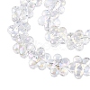Electroplate Glass Beads Strands EGLA-T028-02-4
