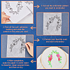 CRASPIRE 2 Sets 2 Style PVA & Cloth Water-soluble Embroidery Aid Drawing Sketch DIY-CP0009-92B-6