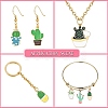 30Pcs 10 Styles Alloy Pendants ENAM-CJ0003-01-7