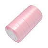 Breast Cancer Pink Awareness Ribbon Making Materials Single Face Satin Ribbon SRIB-Y004-3