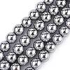 Non-Magnetic Synthetic Hematite Beads Strands X-G-S096-10mm-3-1
