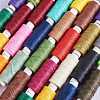 12Rolls 12 Colors Waxed Polyester Cord YC-SZ0001-03B-6