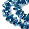 Transparent Electroplate Glass Beads Strands GLAA-K064-06A-HR01-3