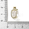 Natural Quartz Crystal Gift Box Charms G-P523-01G-06-3