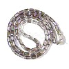 Electroplate Glass Beads Strands GLAA-Q101-02A-HP02-2