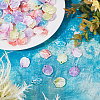 200Pcs 5 Colors Plastic Beads KY-GA0001-12-4