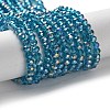 Electroplate Glass Beads Strands X-EGLA-R048-3mm-17-5