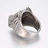 304 Stainless Steel Puppy Finger Rings RJEW-G091-12-3