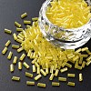 Transparent Colours Luster Glass Bugle Beads SEED-N005-001-A12-1