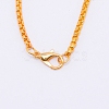 Iron Box Chain Necklace Making NJEW-WH0007-03G-2