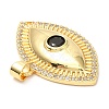 Rack Plating Brass Micro Pave Cubic Zirconia Pendants KK-A185-20G-4