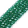 Electroplate Glass Beads Strands EGLA-A044-T4mm-A18-1
