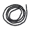 Natural Black Spinel Beads Strands X-G-S152-01-2mm-2