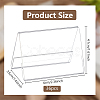 V-Shaped Transparent Acrylic Slant Back Sign Holder ODIS-WH0030-146-2