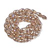 Transparent Electroplate Glass Beads Strands EGLA-N013-T6mm-B23-2