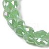 Opaque Solid Color Electroplate Glass Beads Strands EGLA-N013-J4mm-B04-3