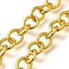 Rack Plating Brass Link Chains CHC-M027-01G-2